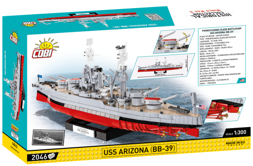 KLOCKI COBI 4843 Pancernik USS Arizona (BB-39) WWII  2046 El.