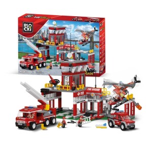 KLOCKI BLOCKI KB0820 Remiza Straży Pożarnej MyFireBrigade 841 El.