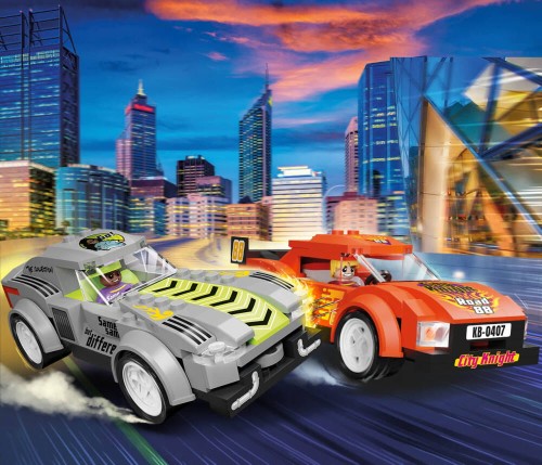 KLOCKI BLOCKI KB0407 Nocny wyścig / City Racing The Collection 351 El.