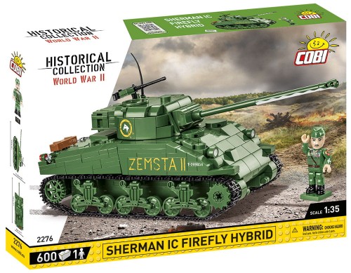 KLOCKI COBI 2276 Czołg Sherman IC Firefly Hybrid HC WW2 600 El.