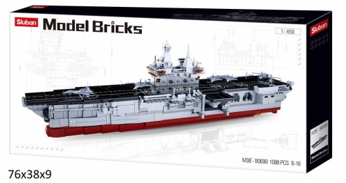 KLOCKI SLUBAN B0699 Desantowy statek szturmowy MODEL BRICKS 1088 el.