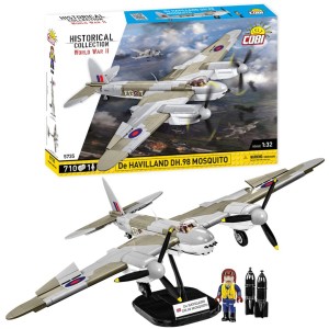 KLOCKI COBI 5735 Samolot De Havilland DH-98 Mosquito HC WW2 710 El.