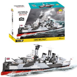 KLOCKI COBI 4844 Okręt HMS Belfast HC WW2 1517 EL.