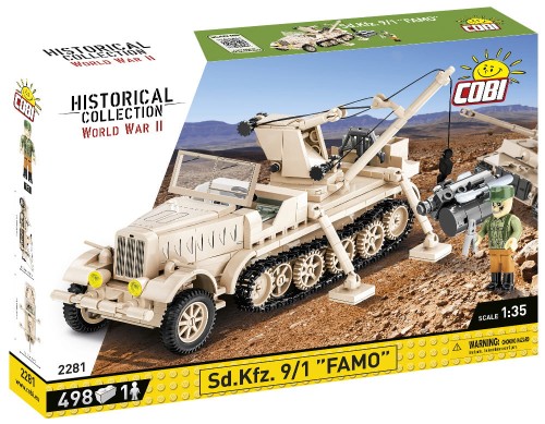 KLOCKI COBI 2281 Samochód wojskowy Sd.Kfz. 9/1 Famo HC WW2 498 El.