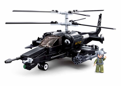 KLOCKI SLUBAN B0752 Helikopter wojskowy MODELBRICKS 330 el.