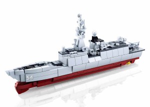 KLOCKI SLUBAN B0702 Okręt wojskowy Modelbricks 459 el.
