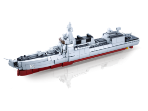 KLOCKI SLUBAN B0700 Okręt wojskowy Niszczyciel Modelbricks 578 el.