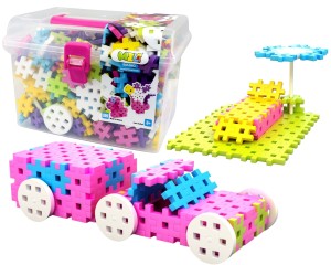 KLOCKI MELI 50081 Basic Constructor Pink Travel Box 500 el.