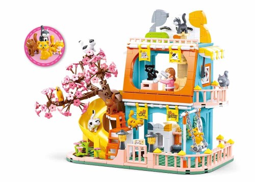 KLOCKI SLUBAN B1089 Koci Domek GIRLS DREAM 521 el.