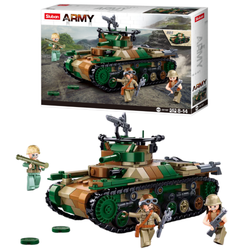 KLOCKI SLUBAN B1107 Czołg średni Typ 97 ARMY 563 el.