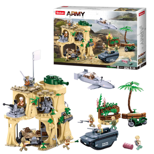 KLOCKI SLUBAN B1111 Bitwa o Iwo Jimę ARMY 1027 el.