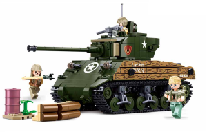 KLOCKI SLUBAN B1110 Czołg średni M4A3(76W) ARMY 715 el.