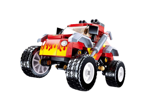 KLOCKI SLUBAN B1105 Czerwony monster truck TOWN 150 el.