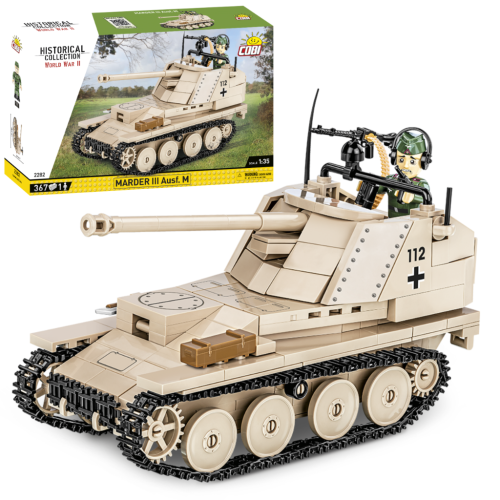 KLOCKI COBI 2282 Marder III Ausf.M Sd.Kfz.138 HC WW2 367 El.