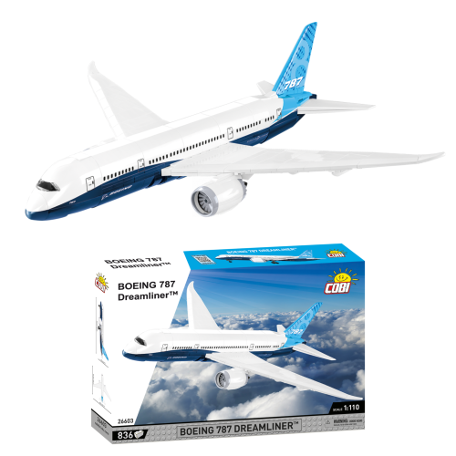 KLOCKI COBI 26603 Samolot Boeing 787 Dreamliner  836 El.
