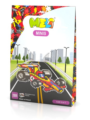 KLOCKI MELI 50325 Minis Car 3in1 Thematic 1000 El.