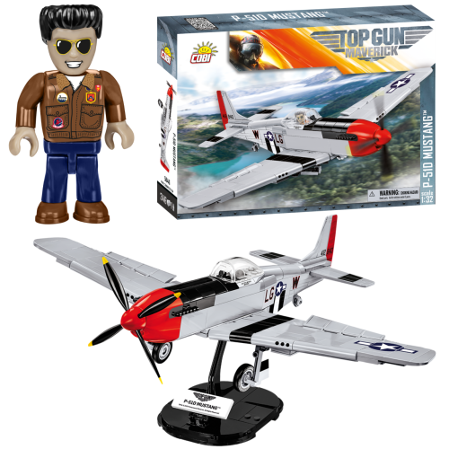 KLOCKI COBI 5846 Samolot P-51D Mustang Top Gun Maverick 350 El.