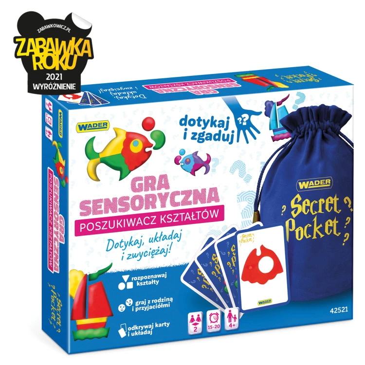 Play&Fun Secret Pocket Poszukiwacz Kształtów gra sensoryczna