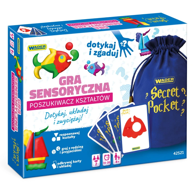 Play&Fun Secret Pocket Poszukiwacz Kształtów gra sensoryczna