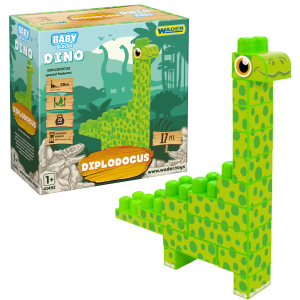 Baby Blocks Dino klocki diplodok 17el.