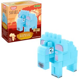 Baby Blocks Safari klocki słoń 23el.