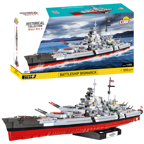 KLOCKI COBI 4841 Niemiecki Pancernik Battleship Bismarck HC WW2 2789 El.