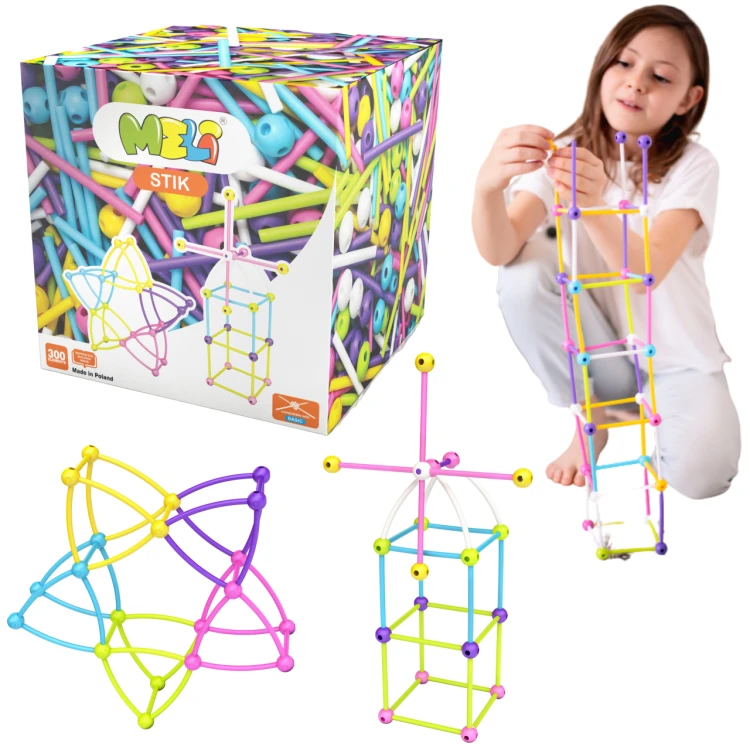 KLOCKI MELI 50604 Stik Pink 300 sztuk