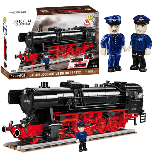 KLOCKI COBI 6283 Lokomotywa DR BR 52/TY2 Steam Locomotive HC 1723 El.