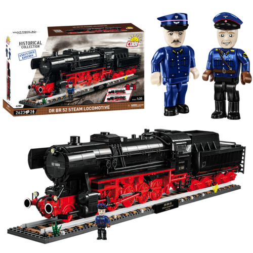 KLOCKI COBI 6280 DR BR 52 Steam Locomotive 2in1 - Executive Edition HC 2623 El.