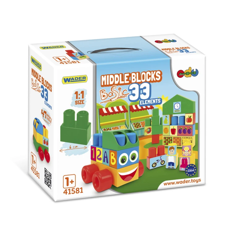 KLOCKI WADER 41581 MIDDLE BLOCKS - ZESTAW BASIC
