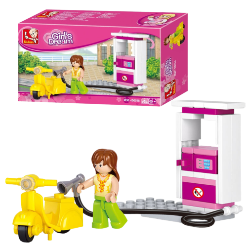 KLOCKI SLUBAN B0518 Stacja Benzynowa Girl's Dream 37 El.