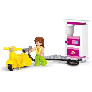 KLOCKI SLUBAN B0518 Stacja Benzynowa Girl's Dream 37 El.