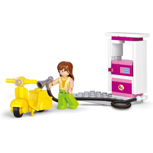 KLOCKI SLUBAN B0518 Stacja Benzynowa Girl's Dream 37 El.