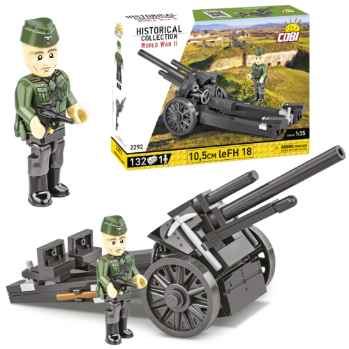 KLOCKI COBI 2292 Haubica 10,5 cm leFH 18 HC WW2 132 El.