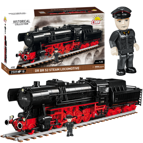 KLOCKI COBI 6282 Lokomotywa DR BR 52 Steam Locomotive HC 2505 El.