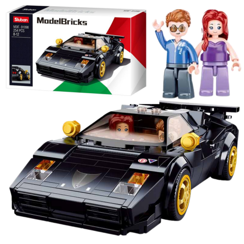 KLOCKI SLUBAN B1098 Sportowy samochód Modelbricks 254 El.