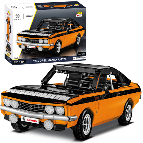 KLOCKI COBI 24349 Samochód Opel Manta A GT/E 1974 CARS 1:12 1938 El.