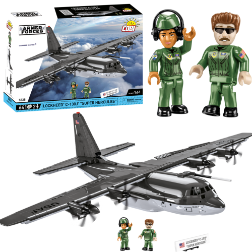 KLOCKI COBI 5838 Samolot Lockheed C-130J Super Hercules AF 641 El.