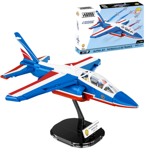 KLOCKI COBI 5841 Samolot Alpha Jet Patrouille de France AF 387 El.
