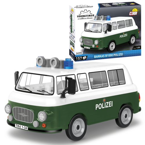 KLOCKI COBI 24596 Samochód Barkas B1000 Polizei Youngtimer Collection 157 El.