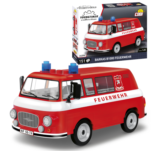 KLOCKI COBI 24594 Barkas B1000 Feuerwehr Youngtimer Collection 151 El.