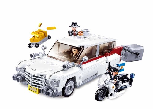 KLOCKI SLUBAN B1099 Samochód Amerykańskich Rabusiów Modelbricks 411 El.