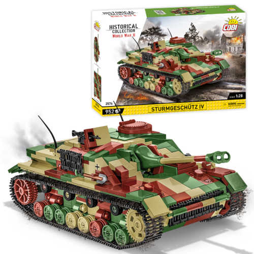 KLOCKI COBI 2576 Czołg Sturmgeschütz IV Sd.Kfz.167 HC WW2 952 El.