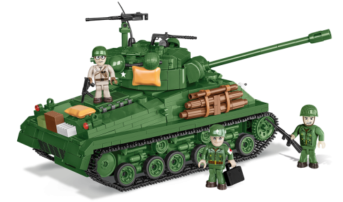 KLOCKI COBI 2533 Czołg M4A3E8 Sherman Easy Eight HC WW2 725 EL.