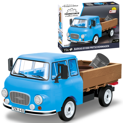 KLOCKI COBI 24593 Samochód Barkas B1000 Pritschenwagen Youngtimer Collection 156 El.