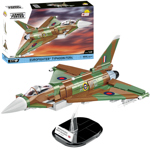 KLOCKI COBI 5843 Samolot Eurofighter Typhoon FGR4 "GiNA"  Armed Forces 577 El.