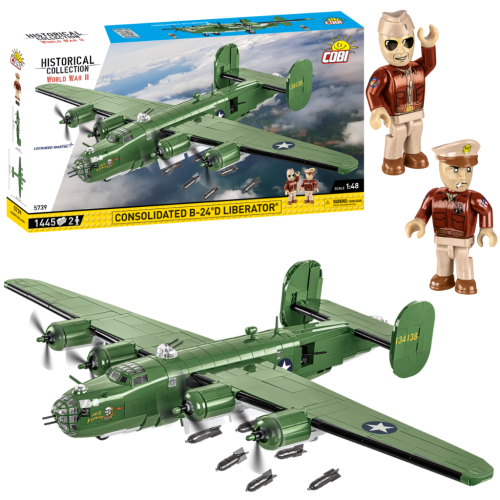KLOCKI COBI 5739 Samolot CONSOLIDATED B-24D LIBERATOR HC WWII 1445 El.