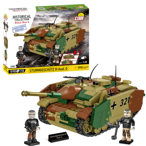 KLOCKI COBI 2285 Czołg Sturmgeschütz III Ausf.G - Executive Edition HC WW2 598 El.