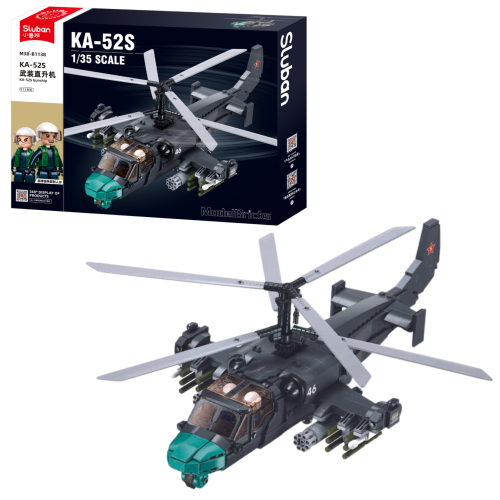 KLOCKI SLUBAN B1138 Helikopter KA-52S Modelbricks 913 El.