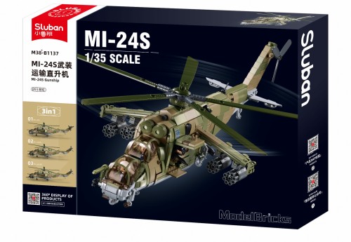 KLOCKI SLUBAN B1137 Helikopter MI-24S Modelbricks 893 El.